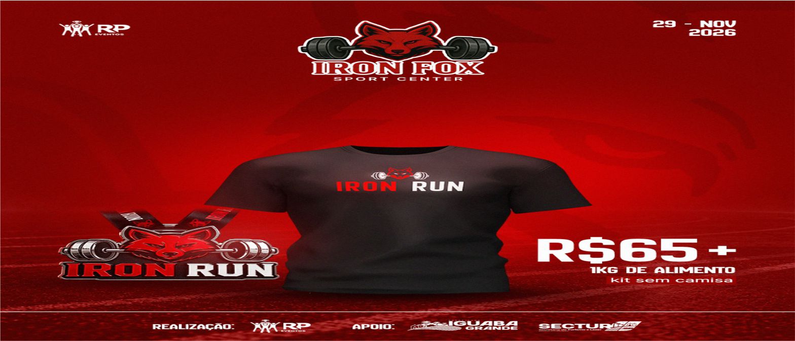 CORRIDA E CAMINHADA IRON FOX