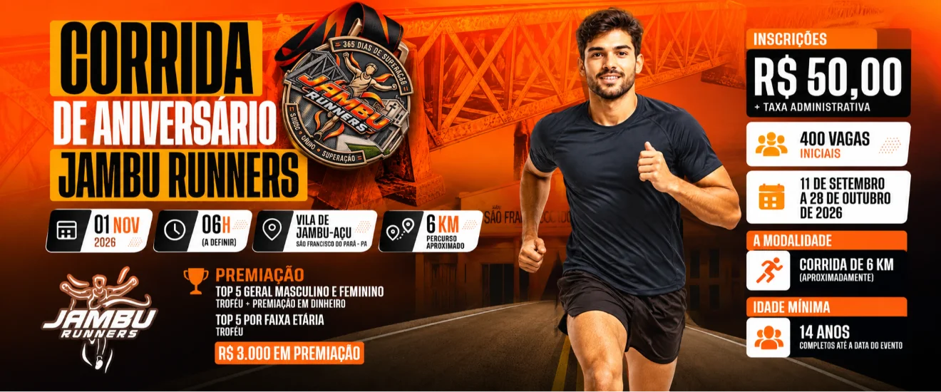 CORRIDA DE ANIVERSÁRIO JAMBU RUNNERS