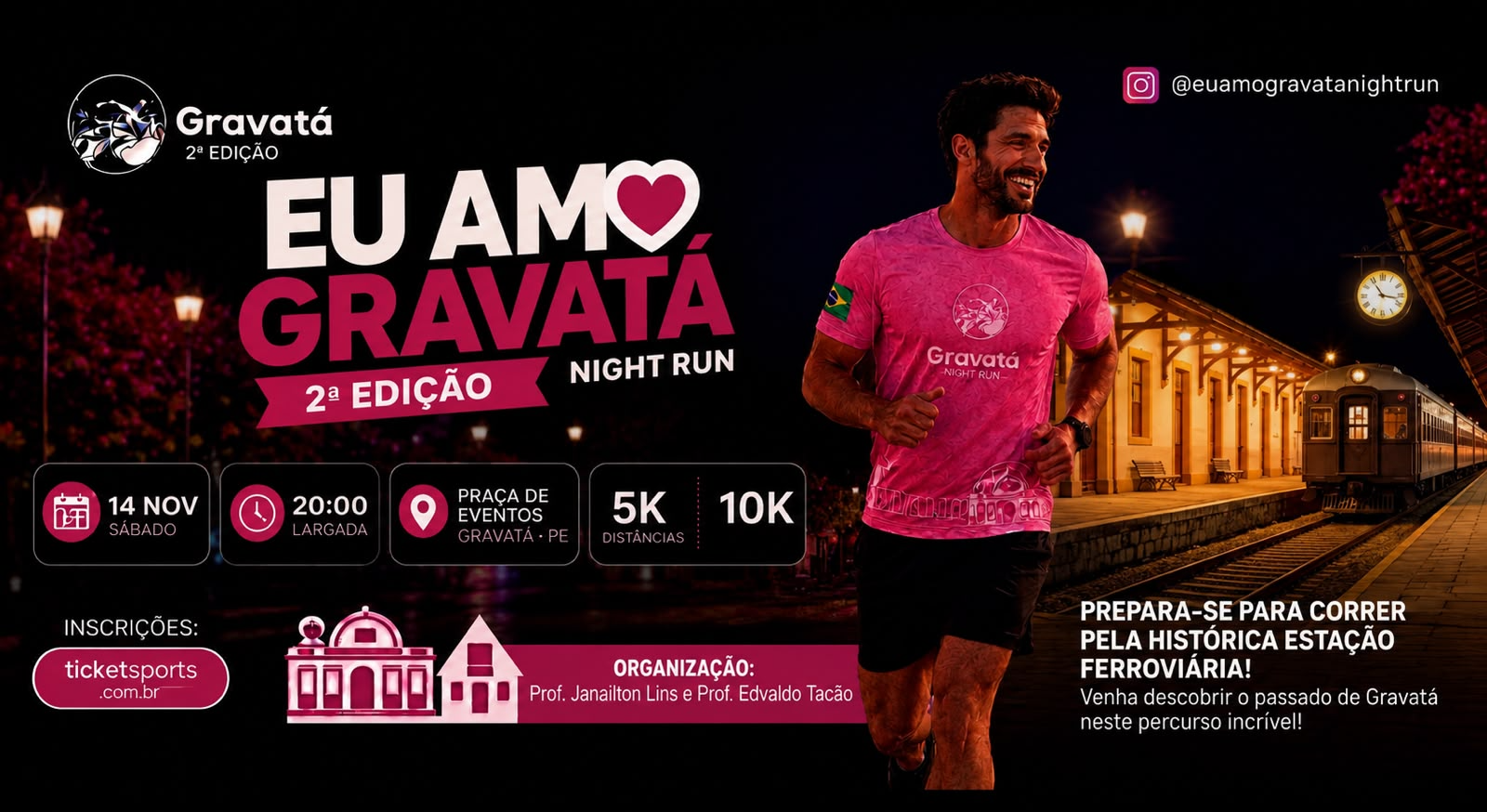 Corrida eu amo Gravatá – 2ª  Night Run