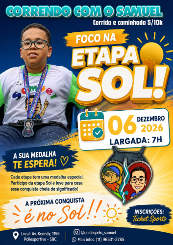 CORRIDA E CAMINHADA CORRENDO COM O SAMUEL - ETAPA SOL
