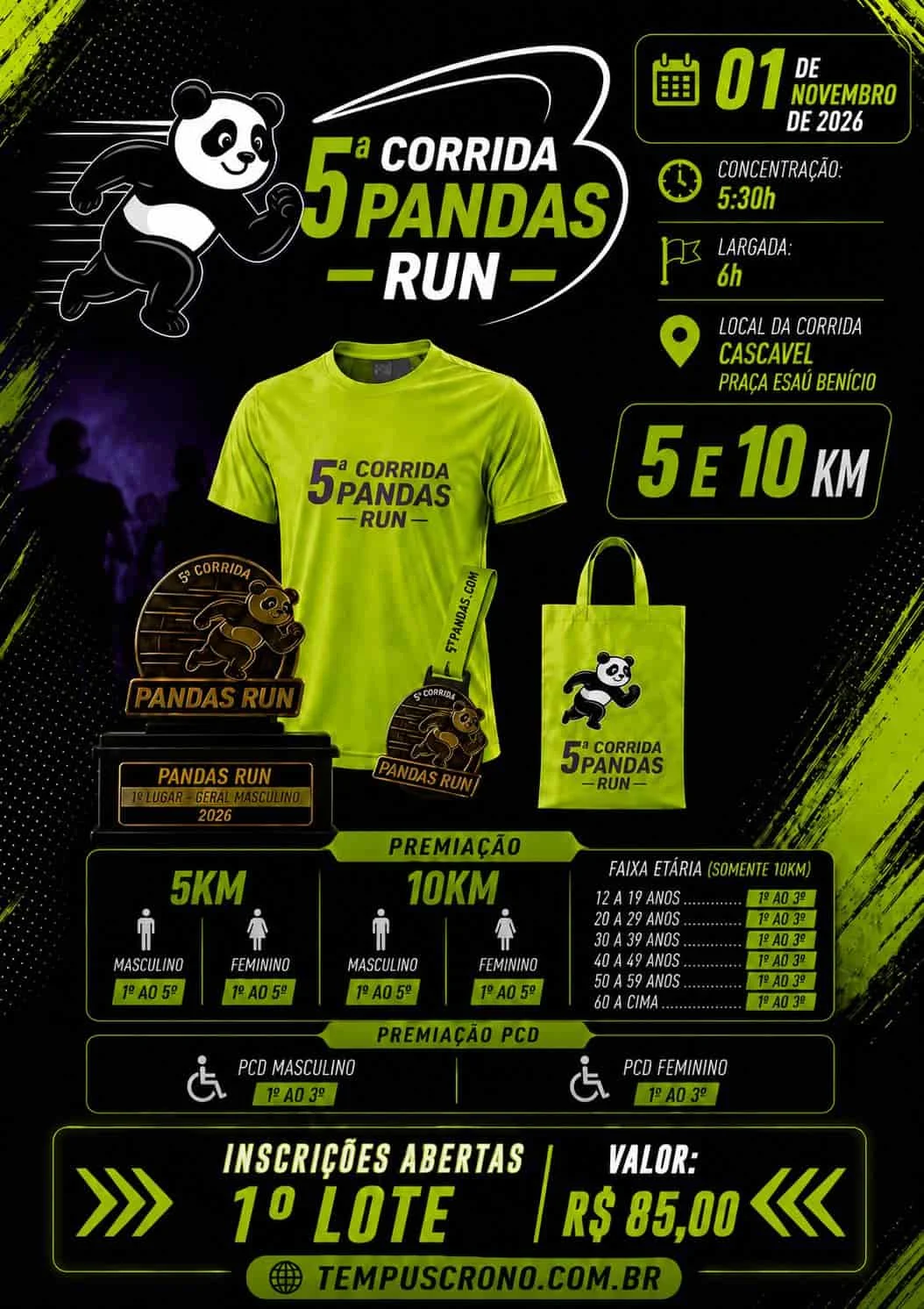 5ª Corrida de Rua Pandas Run
