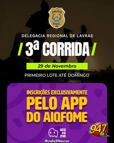 3ª Corrida das Delegacias Regionais de Lavras e Campo Belo