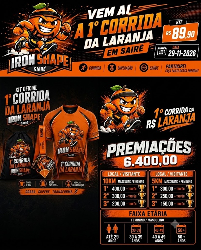 1ª Corrida da Laranja  Iron Shape