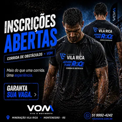 Adventure Race Corrida de Obstáculos - Mineração Vila Rica