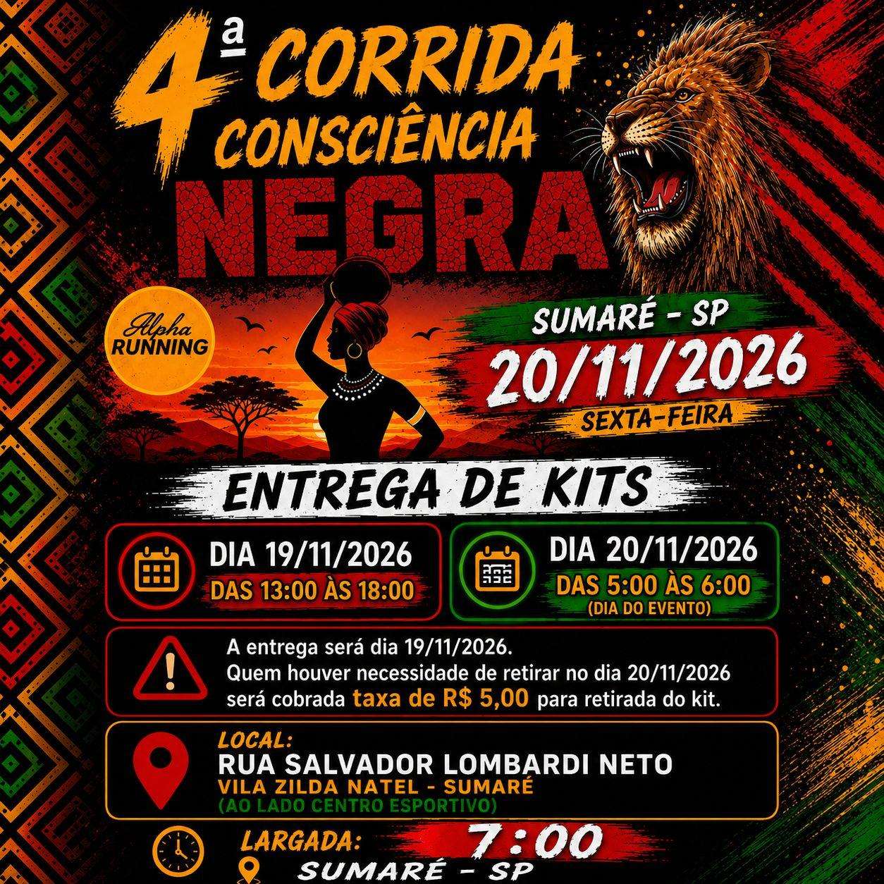 4ª Corrida Consciência Negra