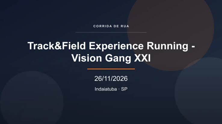 Track&Field Experience Running - Vision Gang XXI