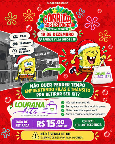 CORRIDA DO BOB ESPONJA | ESPECIAL DE NATAL SP