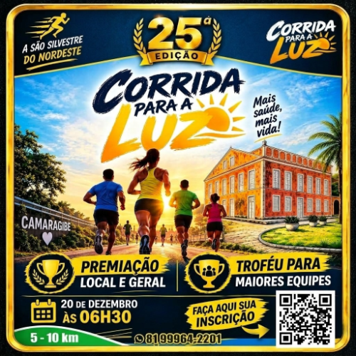 25ª Corrida e Caminhada Para Luz 2025