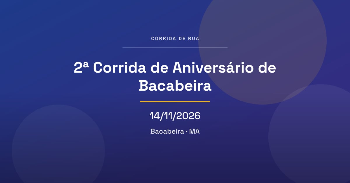 2ª Corrida de Aniversário de Bacabeira