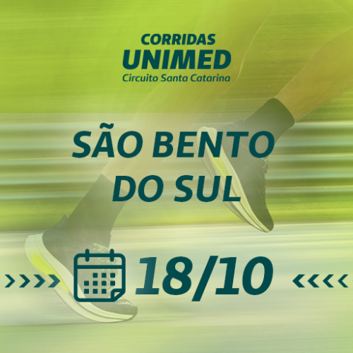 CORRIDAS UNIMED CIRCUITO SC - 2026 - ETAPA SÃO BENTO DO SUL