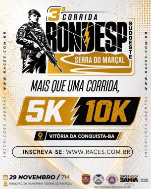 3ª Corrida Rondesp Sudoeste Serra Do Marçal