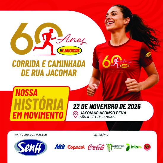 CORRIDA E CAMINHADA JACOMAR 60 ANOS