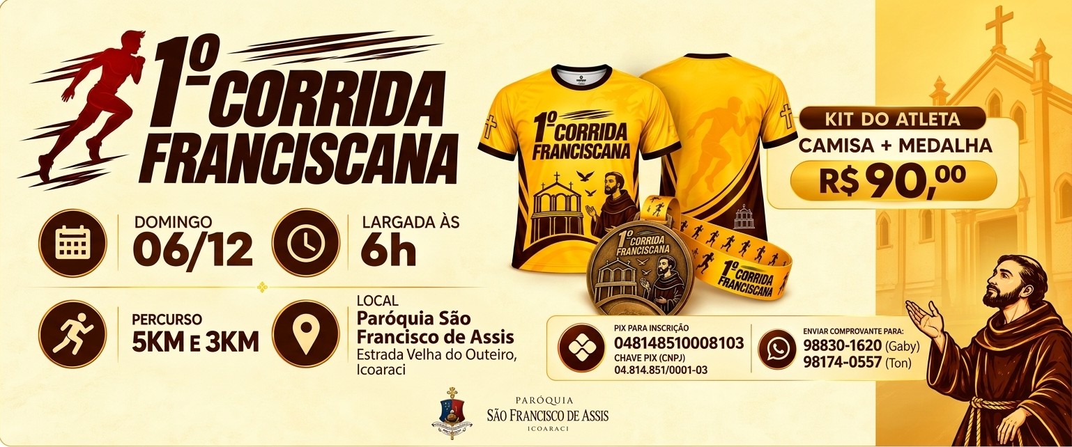 1ª CORRIDA FRANCISCANA - 2026