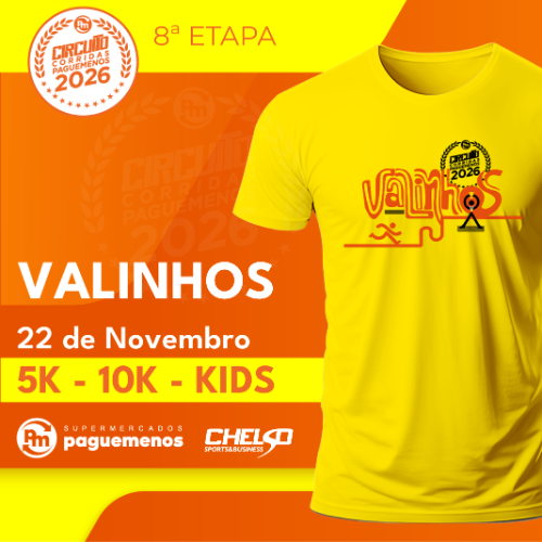 CIRCUITO DE CORRIDAS PAGUE MENOS - 8ª ETAPA VALINHOS - 2026
