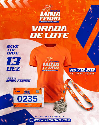 CORRIDA MINA FERRO -ANIVERSÁRIO 5 ANOS