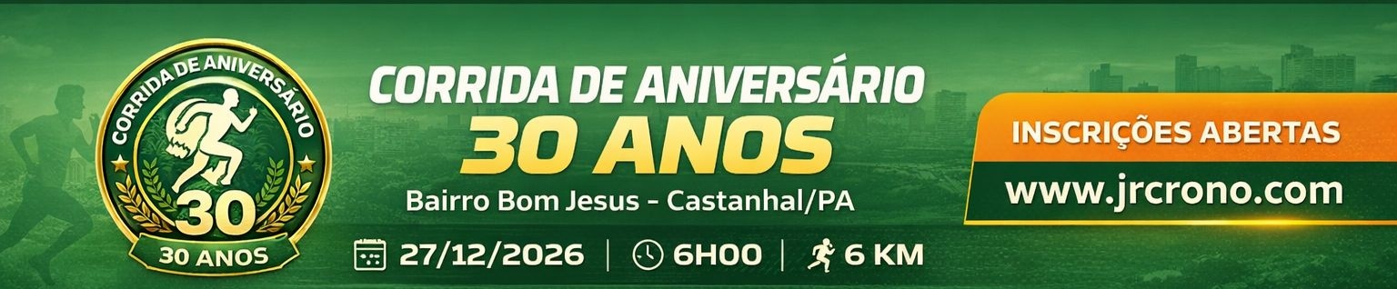 CORRIDA DE ANIVERSÁRIO DE 30 ANOS DO BAIRRO BOM JESUS