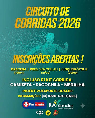 3ª ETAPA JUNQUEIRÓPOLIS - CIRCUITO DE CORRIDAS FARMAIS