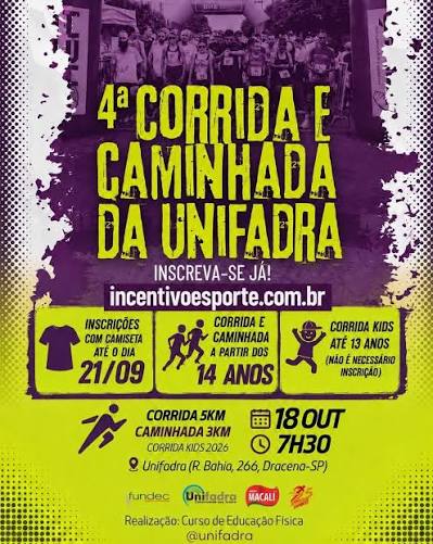 4ª CORRIDA E CAMINHADA UNIFADRA
