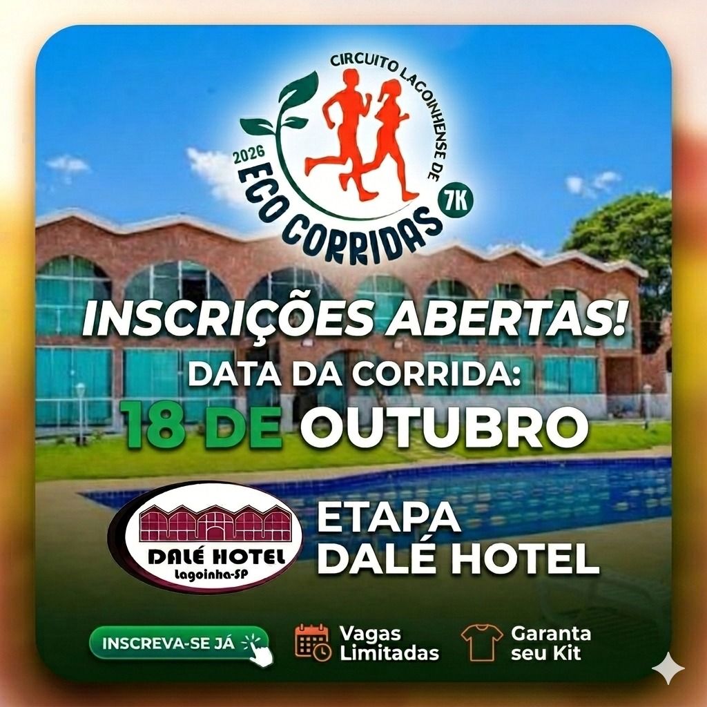 CIRCUITO DE CORRIDA DE RUA DE LAGOINHA – 2026 - ETAPA DALÉ HOTEL
