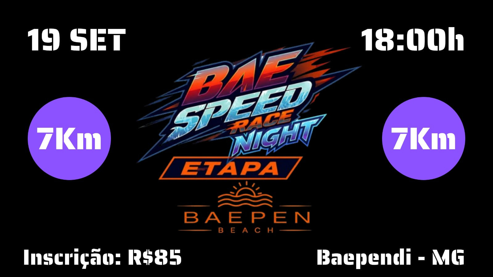 BAE Speed Race Night - Etapa Baepenbeach