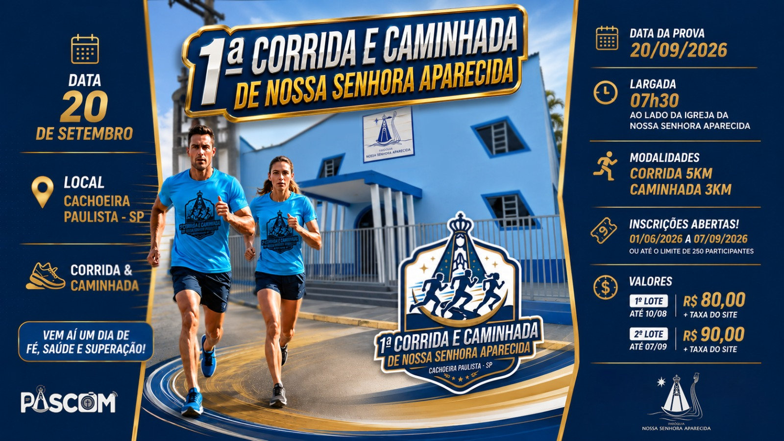 1° Corrida e Caminhada de Nossa Senhora Aparecida