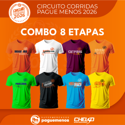 CIRCUITO DE CORRIDAS PAGUE MENOS 2026 – COMBO TODAS AS ETAPAS