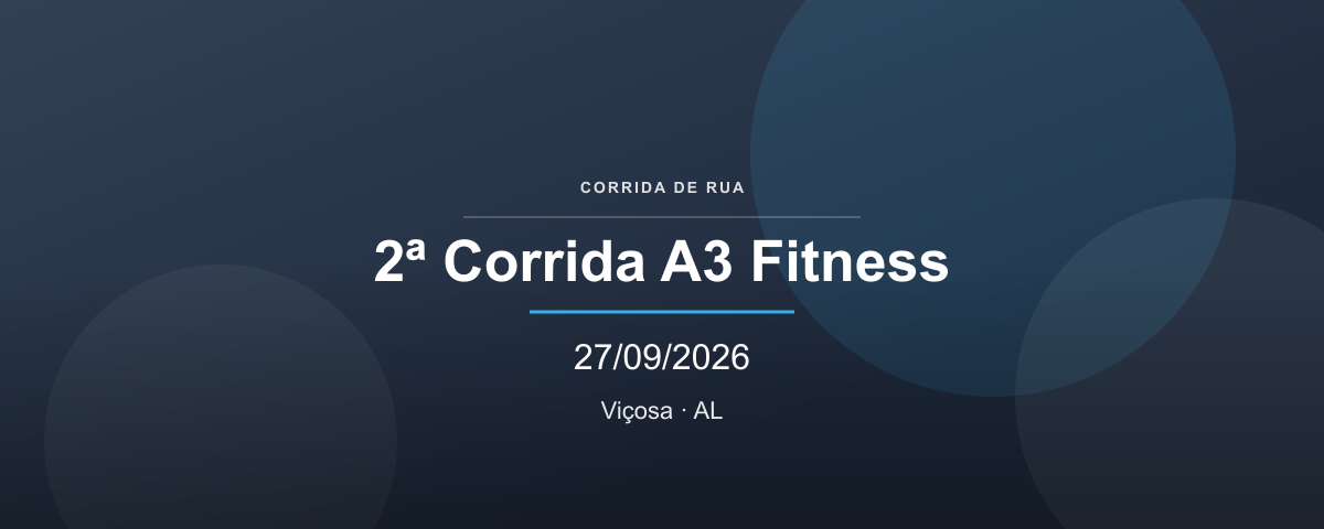 2ª Corrida A3 Fitness