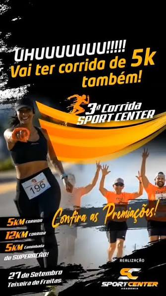 3ª Corrida de Rua Sport Center