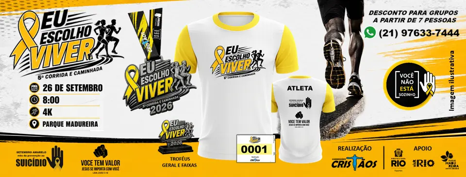 Corrida Eu Escolho Viver Solidária - 5ª Edição