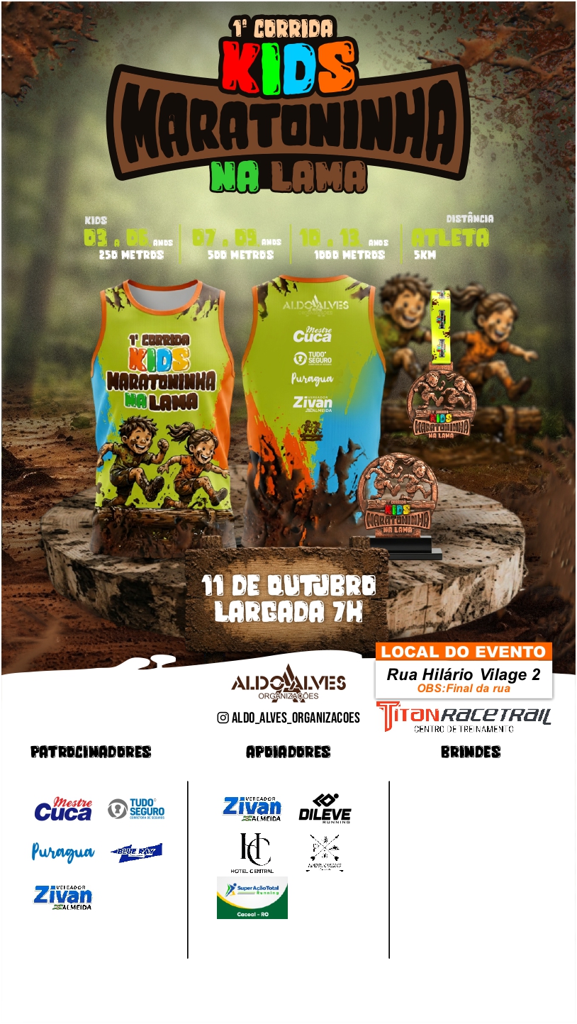 1ª Corrida Kids - Edição Maratoninha na Lama