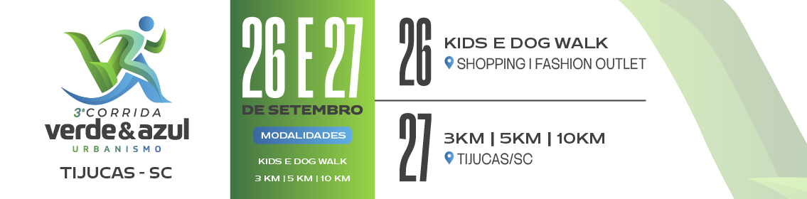 3ª Corrida Verde & Azul Urbanismo - Kids