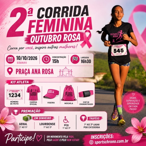 2ª Corrida Feminina Outubro Rosa