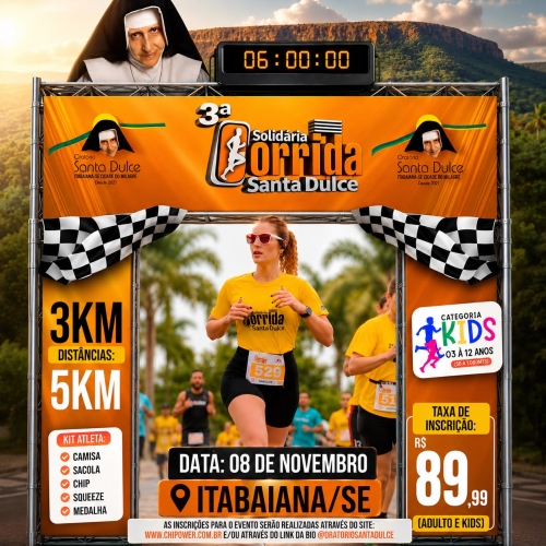 3ª Corrida Beneficente Santa Dulce dos Pobres