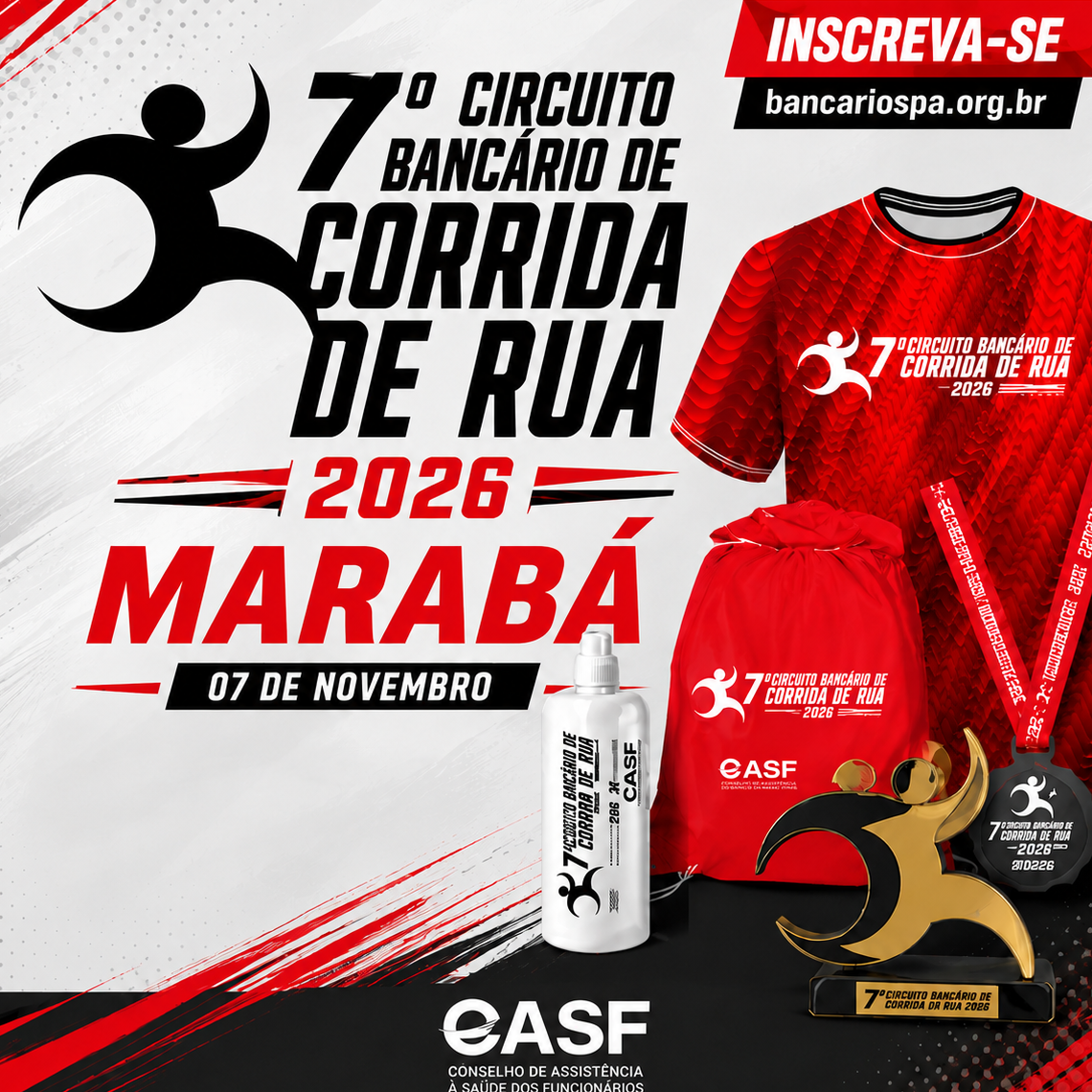 7º CIRCUITO BANCÁRIO DE CORRIDA DE RUA - ETAPA MARABÁ - 2026