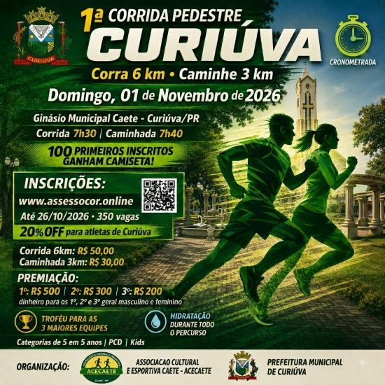 1ª CORRIDA PEDESTRE DE CURIÚVA