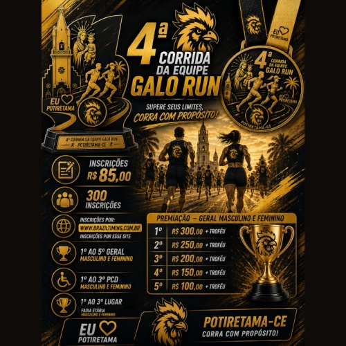 4ª Corrida da Equipe Galo Run