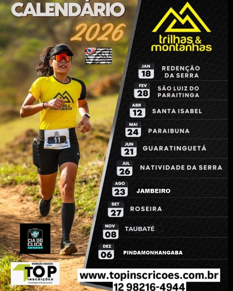 Circuito Trilhas & Montanhas SP 2026 – 10ª etapa PINDAMONHANGABA