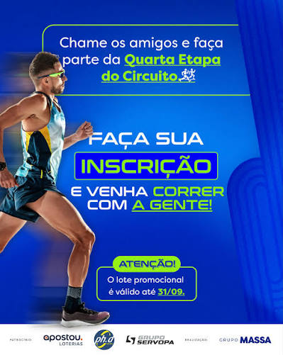 CIRCUITO DE CORRIDAS - CORRER É MASSA APOSTOU LOTERIAS - ETAPA SANTA TEREZINHA DE ITAIPU
