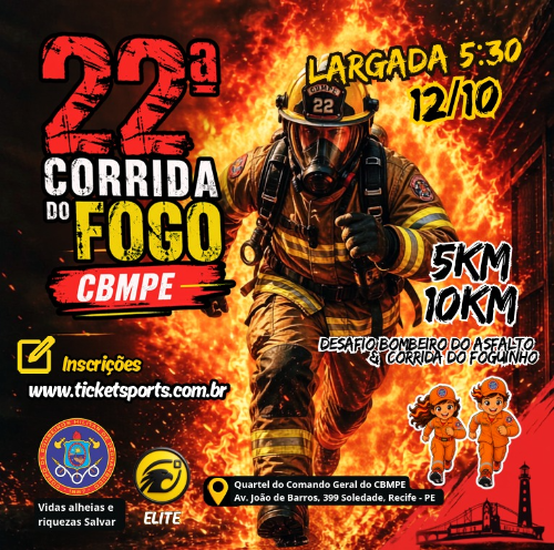 22ª CORRIDA DO FOGO e CORRIDA DO FOGUINHO