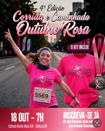 4ª CORRIDA E CAMINHADA OUTUBRO ROSA