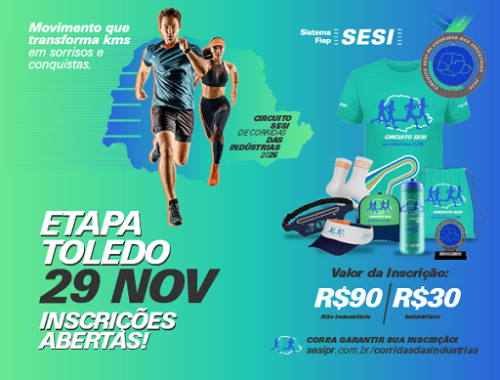 CIRCUITO SESI DE CORRIDAS DAS INDÚSTRIAS - ETAPA TOLEDO