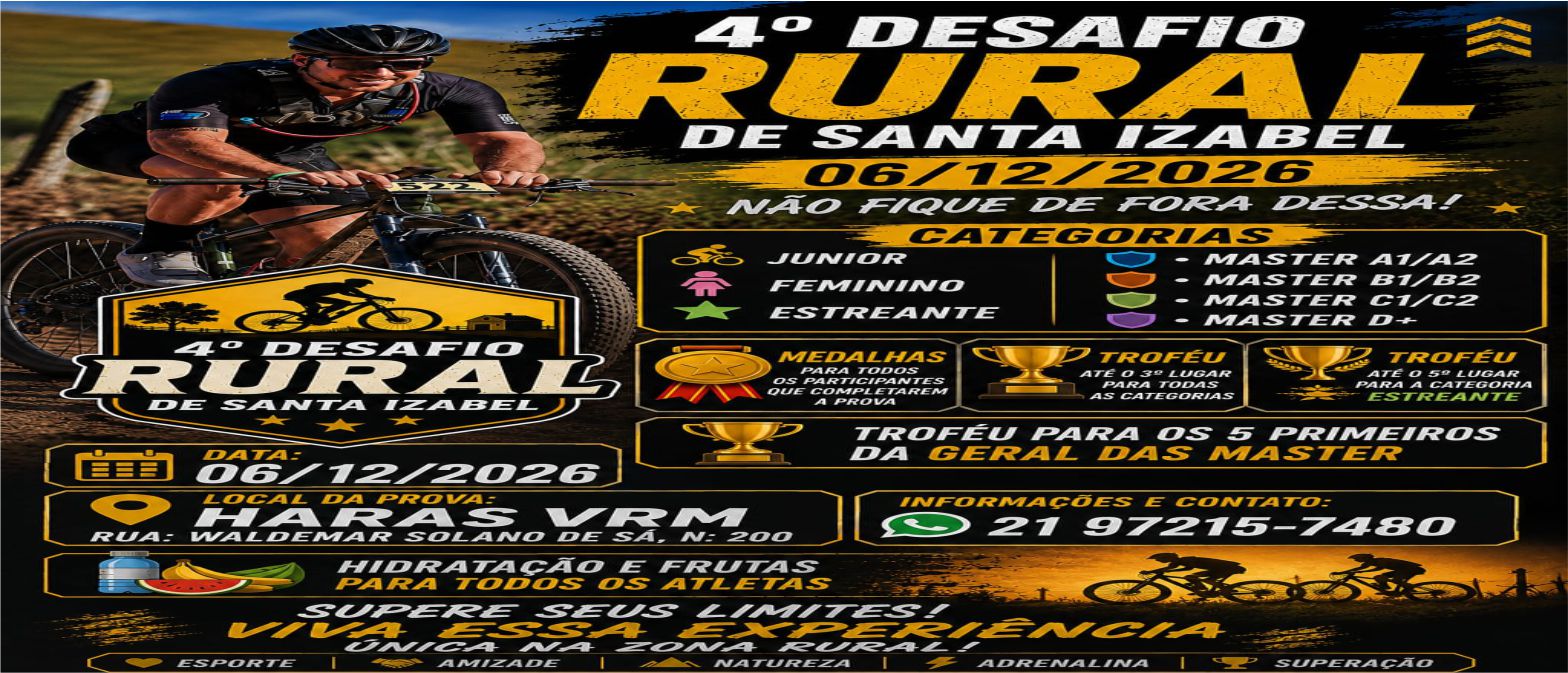 4º DESAFIO RURAL - SANTA ISABEL - SG