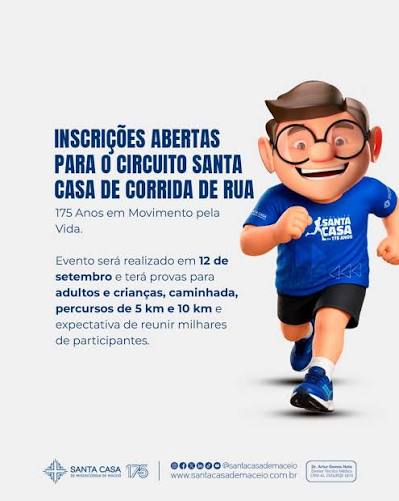 Corrida Santa Casa  175 Anos em Movimento pela Vida