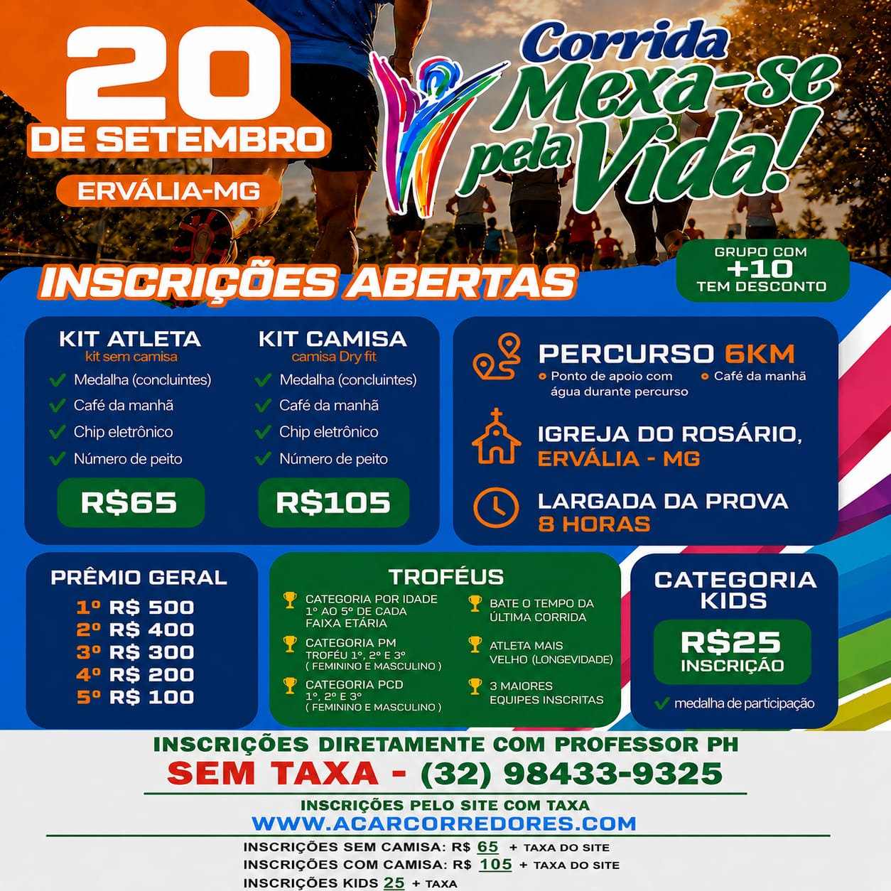 Corrida e Caminhada Mexa-se pela Vida
