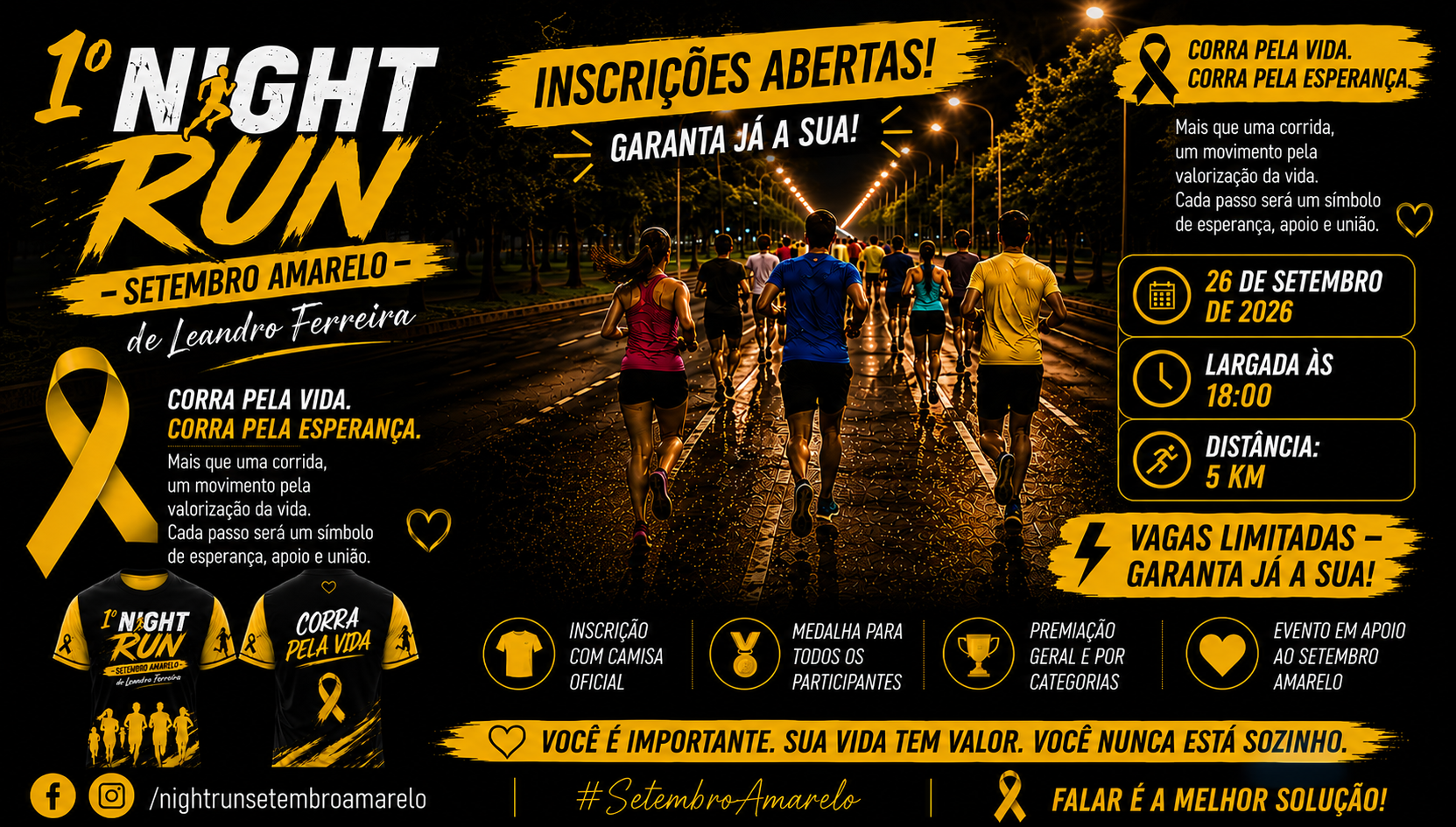 1ª Night Run Setembro Amarelo
