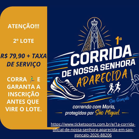 1ª Corrida Oficial de Nossa Senhora Aparecida em São Gonçalo