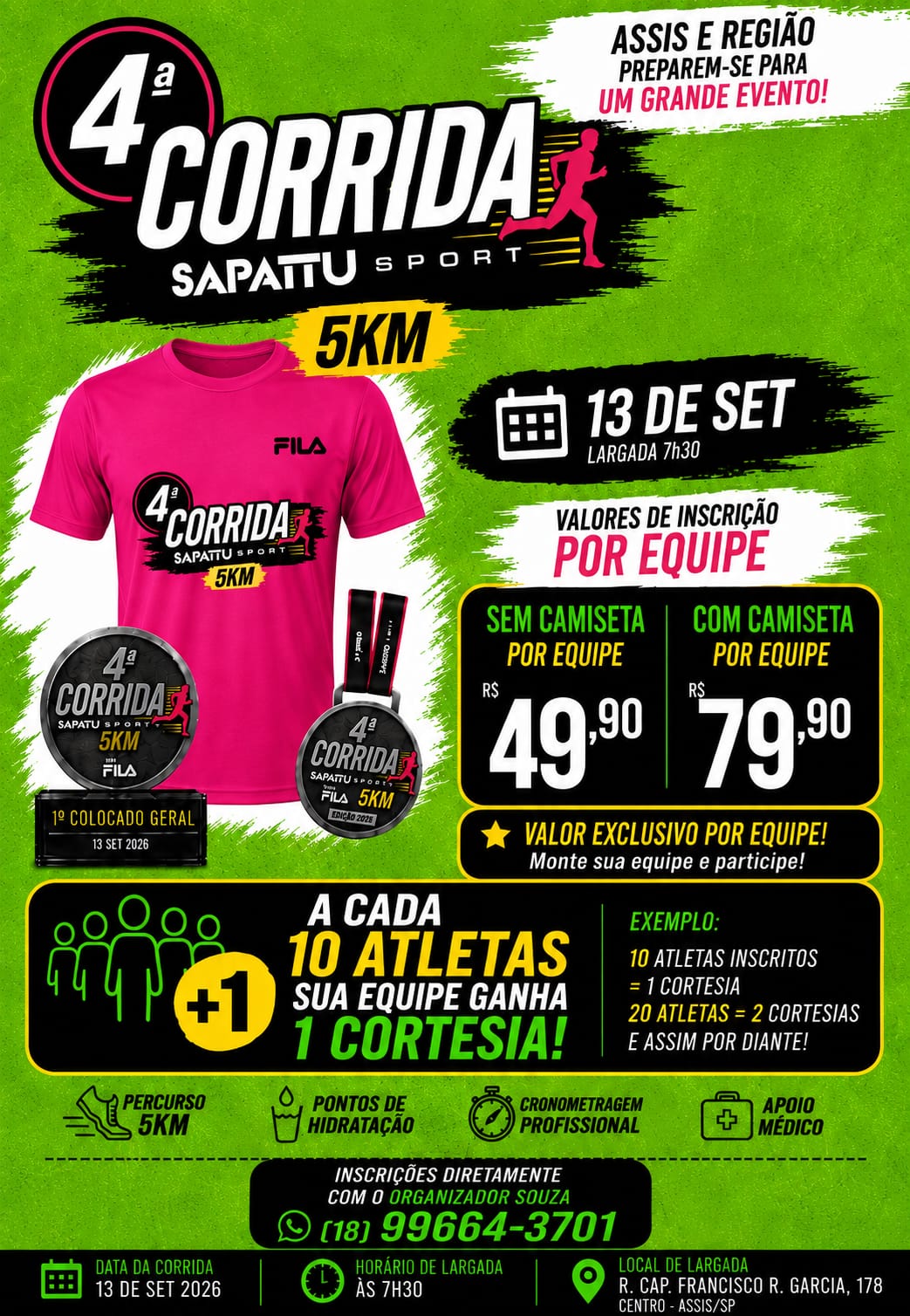 4ª Corrida e Caminhada Sapattu Sport