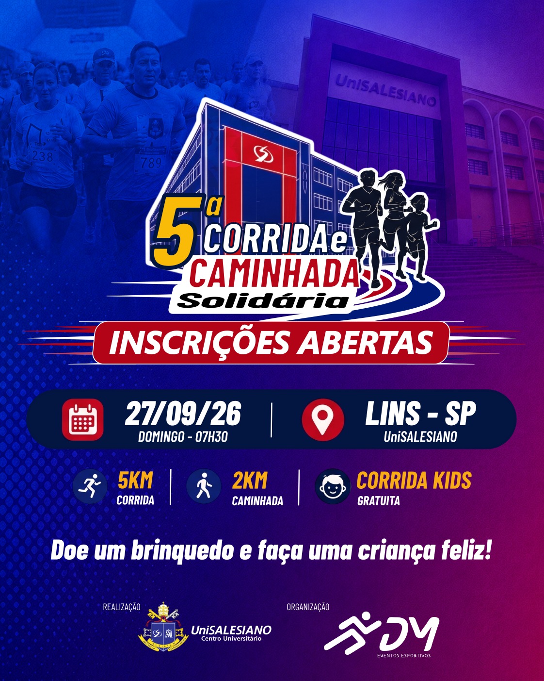 5ª Corrida e Caminhada Solidária do Unisalesiano