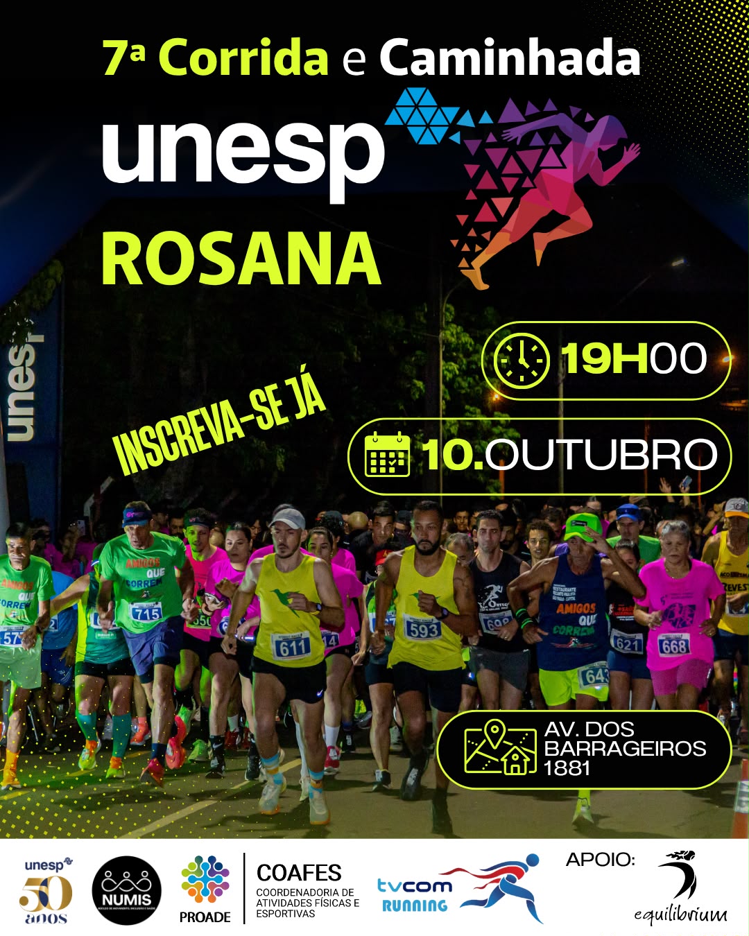 ª Corrida e Caminhada da Unesp Rosana