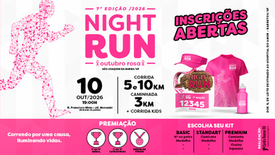 7ª Night Run - Outubro Rosa